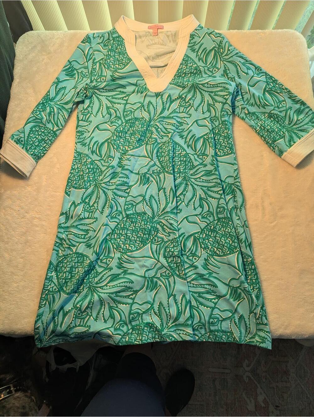 Lilly Pulitzer Pineapple Print Dress Size L